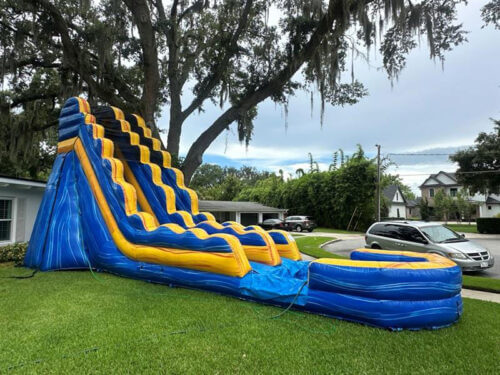 Blue & Yellow 22FT Tall 35FT Long w/ Pool Area