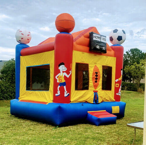 Sports Castle 15x15 w/ Basketball Hoop