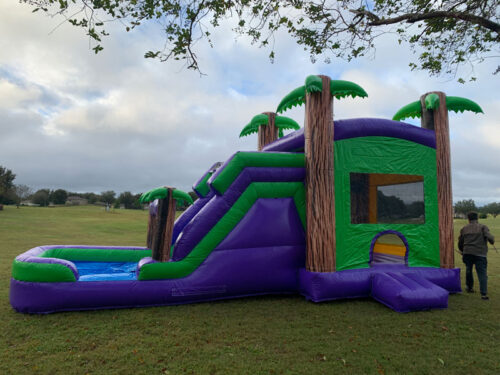 4 In 1 Jungle Combo Bounce House W Pool Area Wet Or Dry 30 Ft Long 15ft Wide