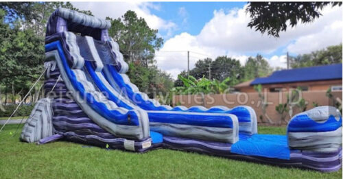 Purple Slide 22ft Tall 35ft Long W Splash Area